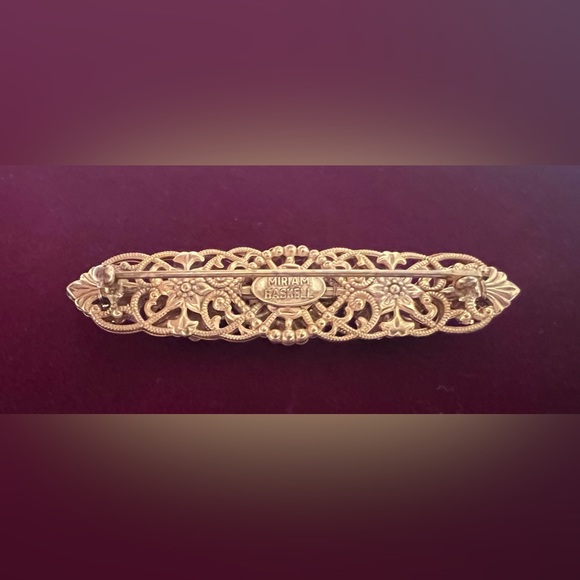 Miriam Haskell Brooch - Picture 2 of 5